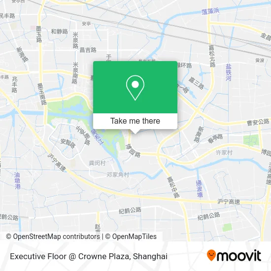 Executive Floor @ Crowne Plaza map