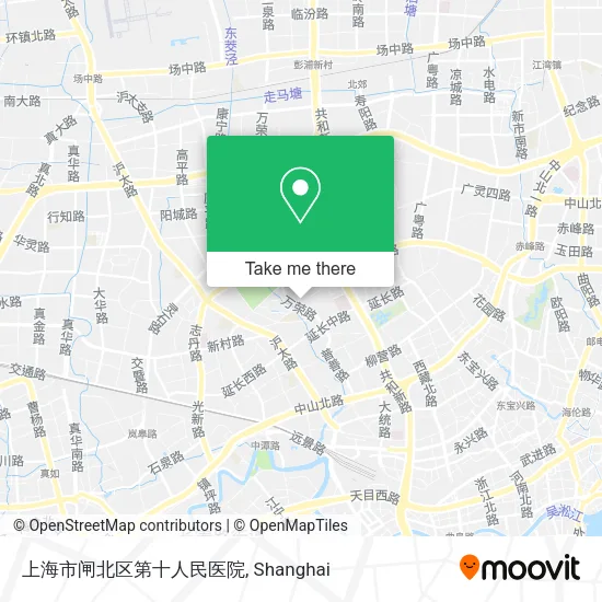 上海市闸北区第十人民医院 map