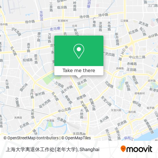 上海大学离退休工作处(老年大学) map