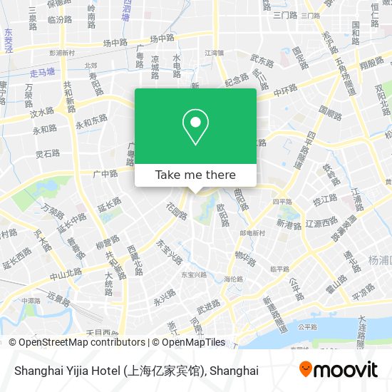 Shanghai Yijia Hotel (上海亿家宾馆) map