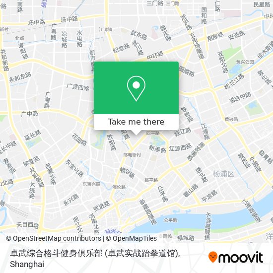 卓武综合格斗健身俱乐部 (卓武实战跆拳道馆) map