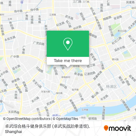 卓武综合格斗健身俱乐部 (卓武实战跆拳道馆) map