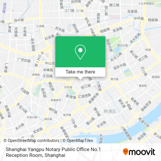Shanghai Yangpu Notary Public Office No.1 Reception Room map