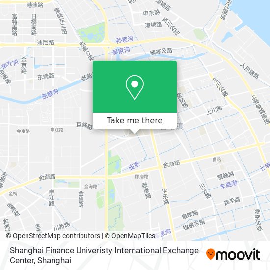 Shanghai Finance Univeristy International Exchange Center map