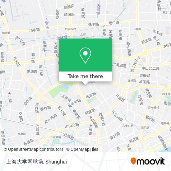 上海大学网球场 map