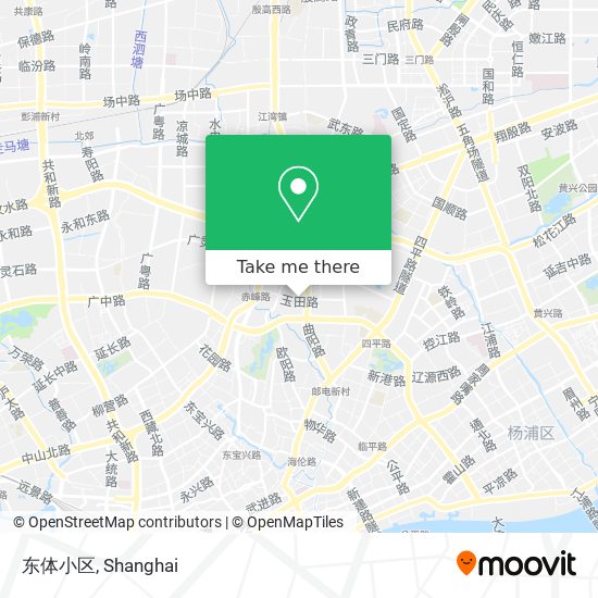 东体小区 map