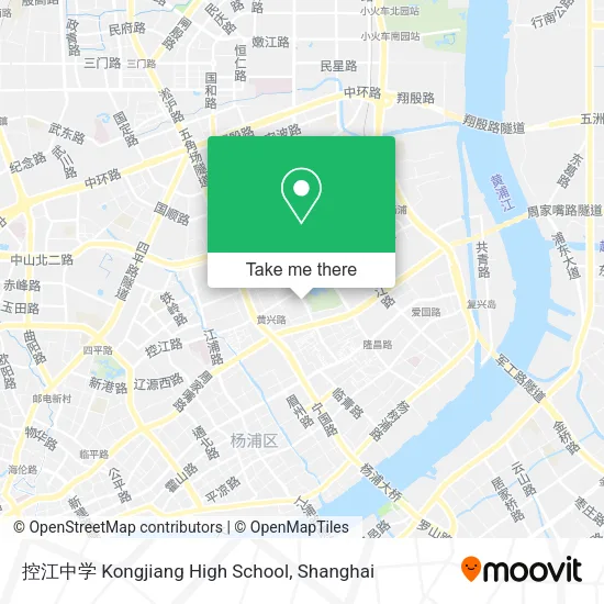 控江中学 Kongjiang High School map