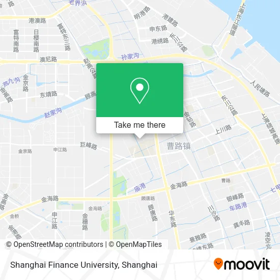Shanghai Finance University map