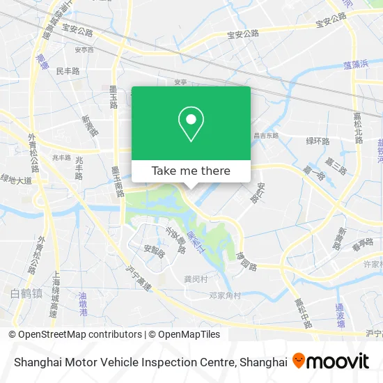 Shanghai Motor Vehicle Inspection Centre map