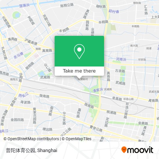 普陀体育公园 map