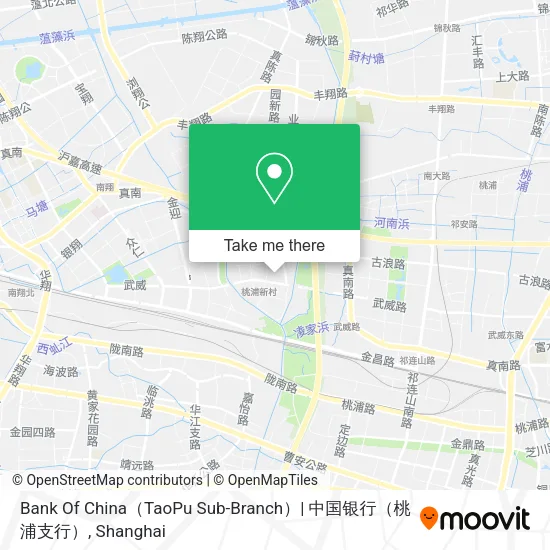 Bank Of China（TaoPu Sub-Branch）| 中国银行（桃浦支行） map