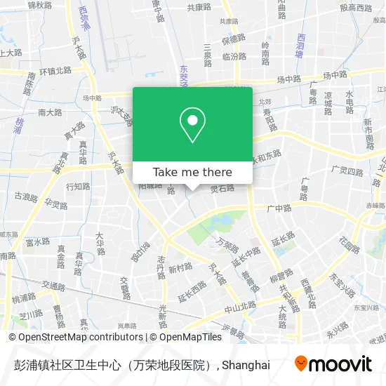 彭浦镇社区卫生中心（万荣地段医院） map