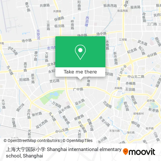 上海大宁国际小学 Shanghai internantional elmentary school map