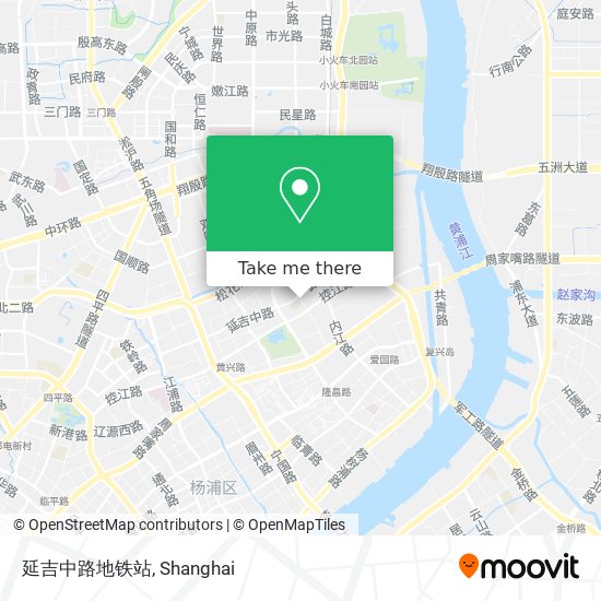 延吉中路地铁站 map