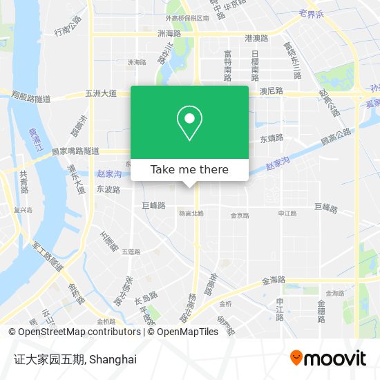 证大家园五期 map