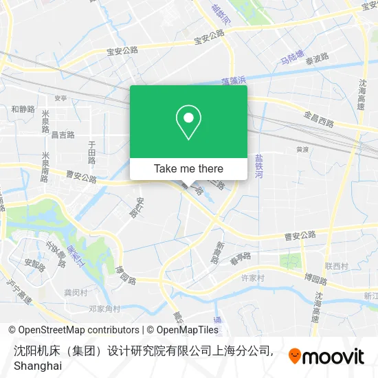沈阳机床（集团）设计研究院有限公司上海分公司 map