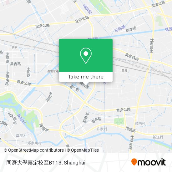 同濟大學嘉定校區B113 map
