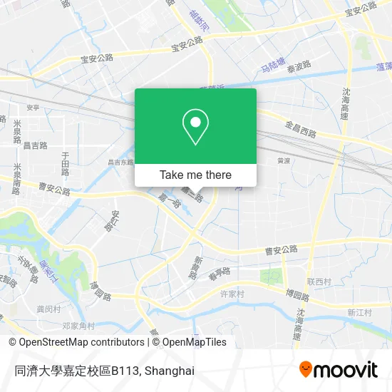 同濟大學嘉定校區B113 map