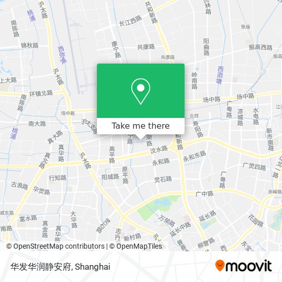 华发华润静安府 map