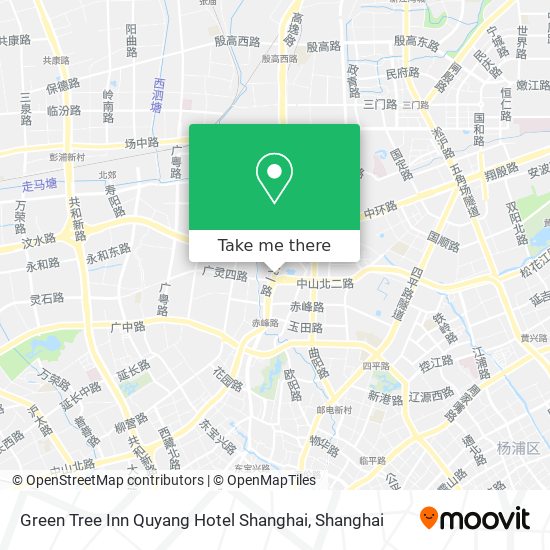 Green Tree Inn Quyang Hotel Shanghai map