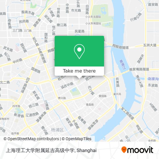 上海理工大学附属延吉高级中学 map