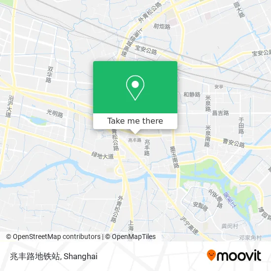 兆丰路地铁站 map
