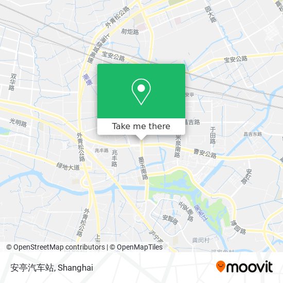 安亭汽车站 map