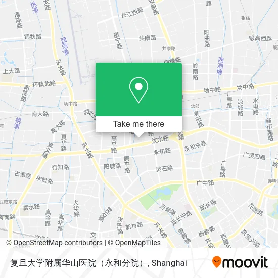 复旦大学附属华山医院（永和分院） map
