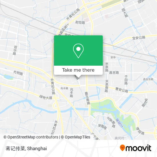 蒋记传菜 map