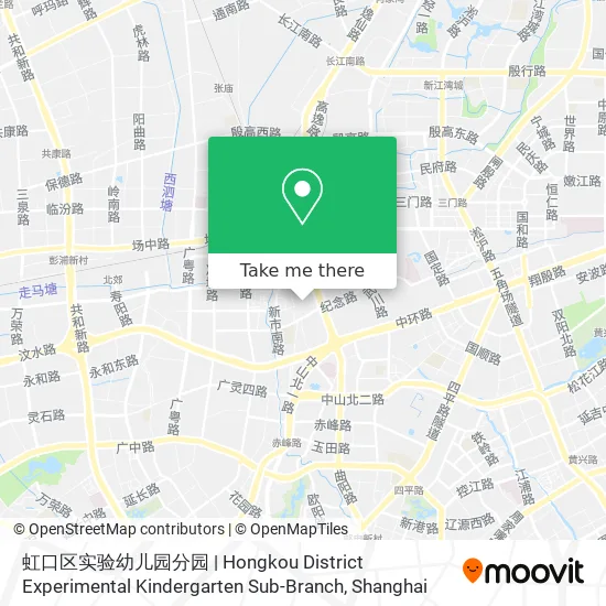 虹口区实验幼儿园分园 | Hongkou District Experimental Kindergarten  Sub-Branch map
