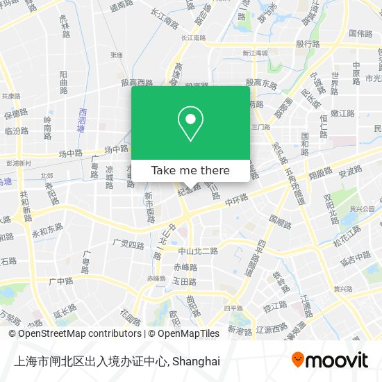 上海市闸北区出入境办证中心 map