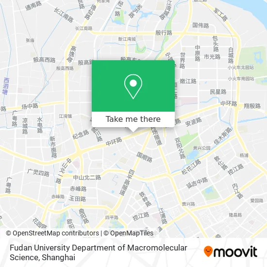Fudan University Department of Macromolecular Science map
