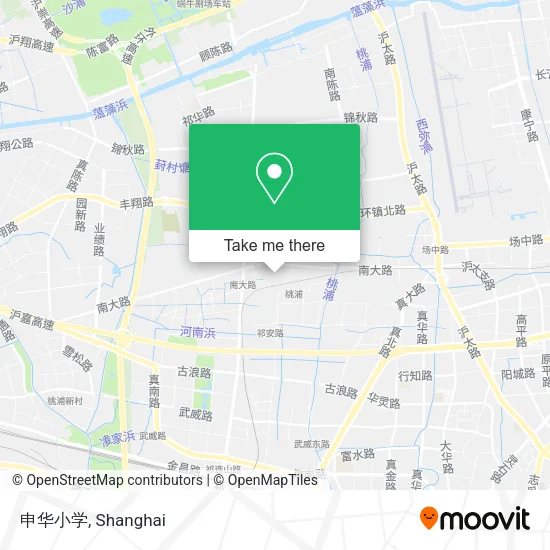 申华小学 map