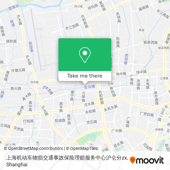 上海机动车物损交通事故保险理赔服务中心沪仑分zx map