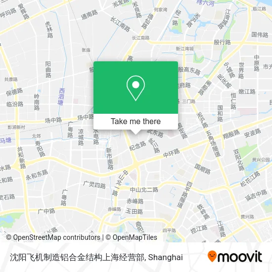 沈阳飞机制造铝合金结构上海经营部 map