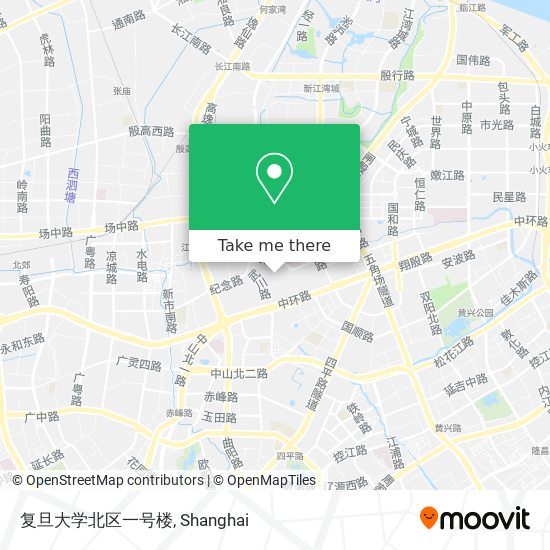 复旦大学北区一号楼 map