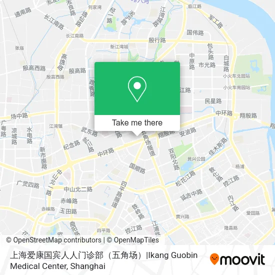 上海爱康国宾人人门诊部（五角场）|Ikang Guobin Medical Center map