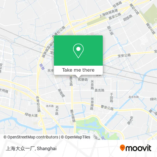上海大众一厂 map