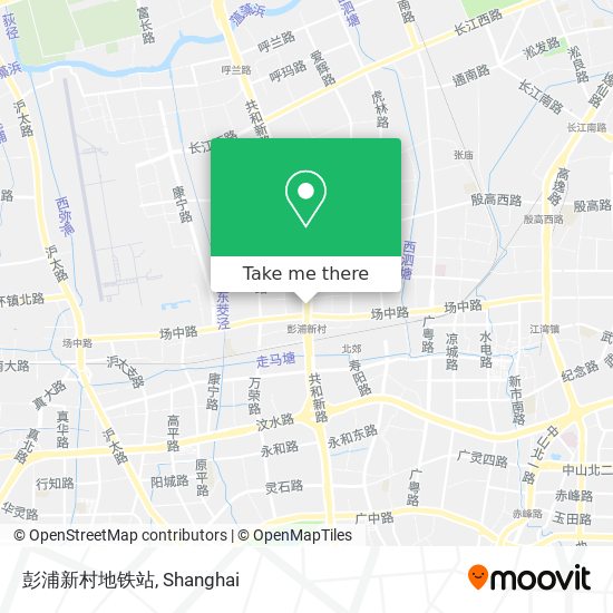 彭浦新村地铁站 map