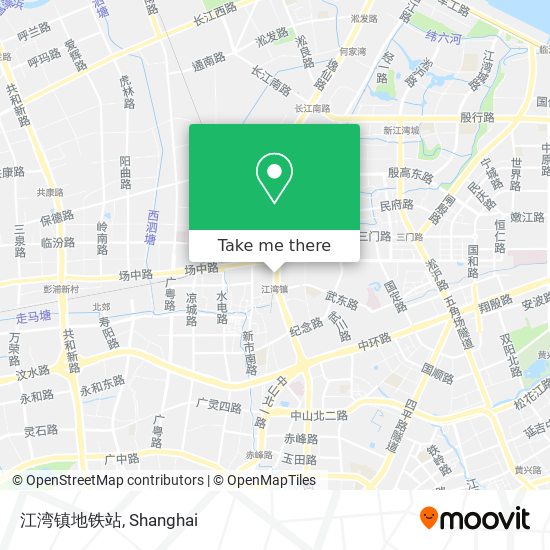 江湾镇地铁站 map