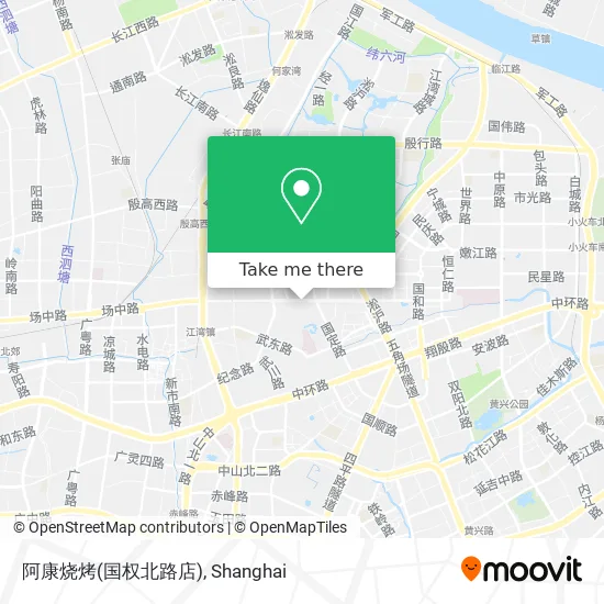 阿康烧烤(国权北路店) map