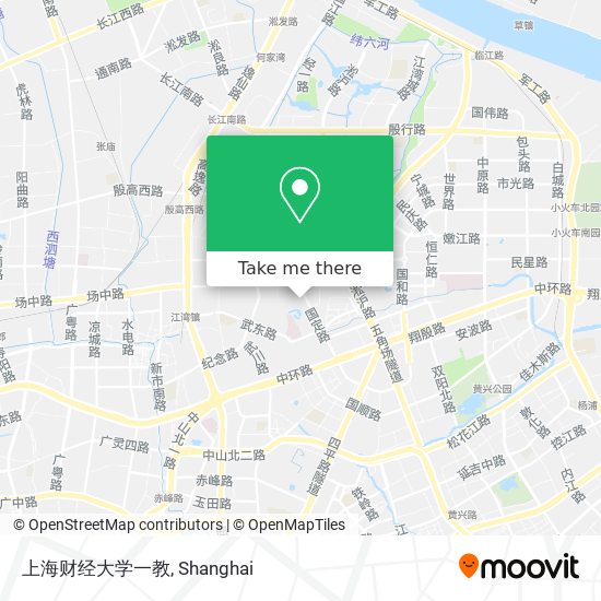 上海财经大学一教 map