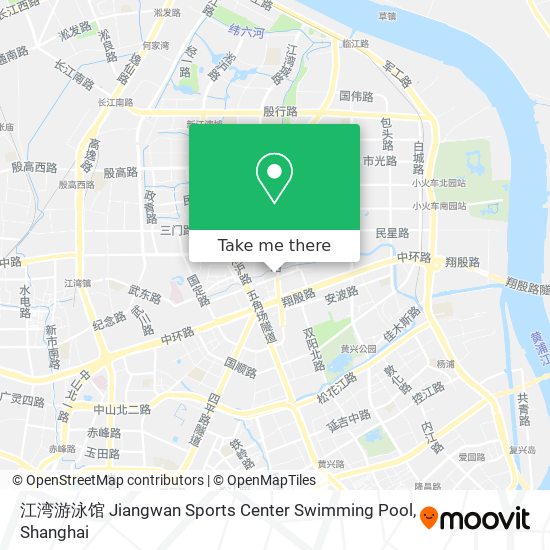 江湾游泳馆 Jiangwan Sports Center Swimming Pool map