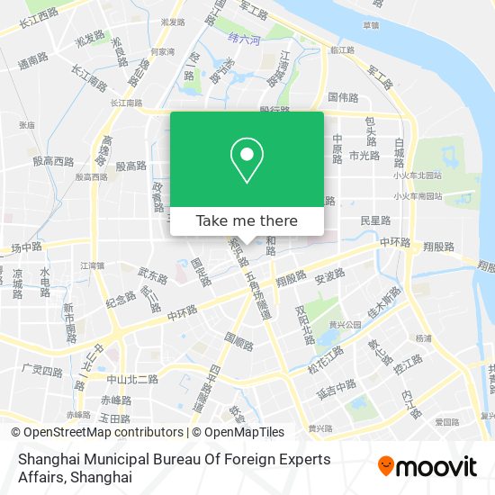 Shanghai Municipal Bureau Of Foreign Experts Affairs map