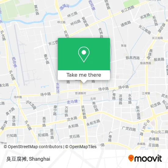 臭豆腐摊 map
