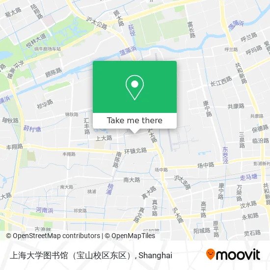上海大学图书馆（宝山校区东区） map