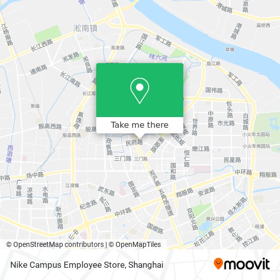 Nike Campus Employee Store map