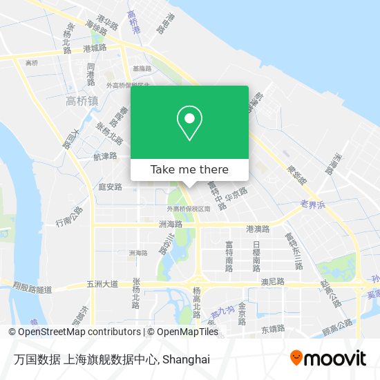 万国数据 上海旗舰数据中心 map