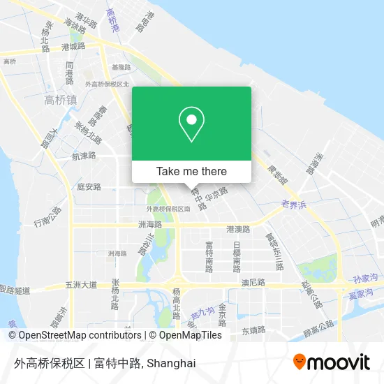 外高桥保税区 | 富特中路 map