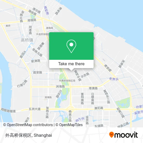 外高桥保税区 map